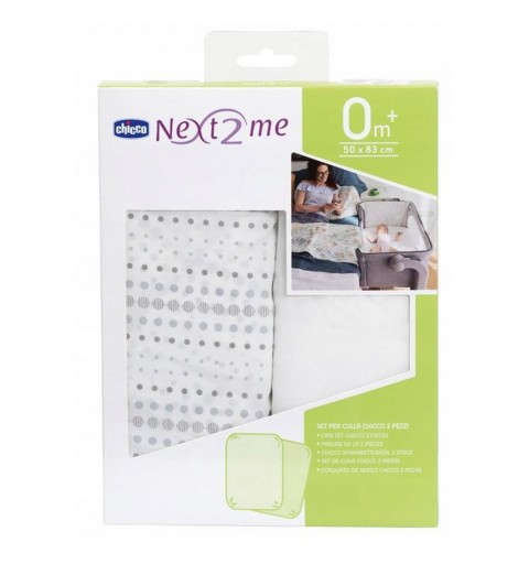 Chicco - prześcieradło 2szt Next2me 50 x 83 cm | Air